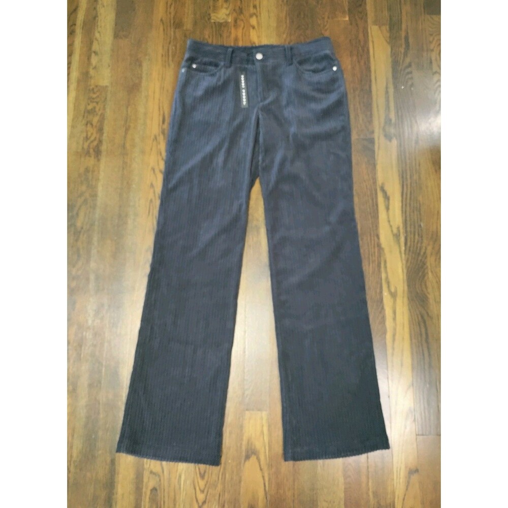 Yansi Fugel Corduroy Pants Women's 8 Inseam 34" Black Soft Wide Leg Brand New
